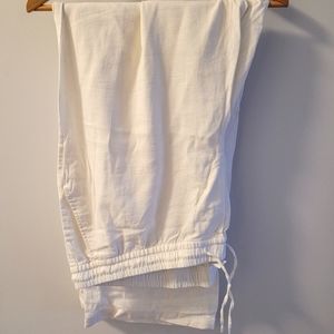 XXL Tall Women's white linen blend pants from Old Navy